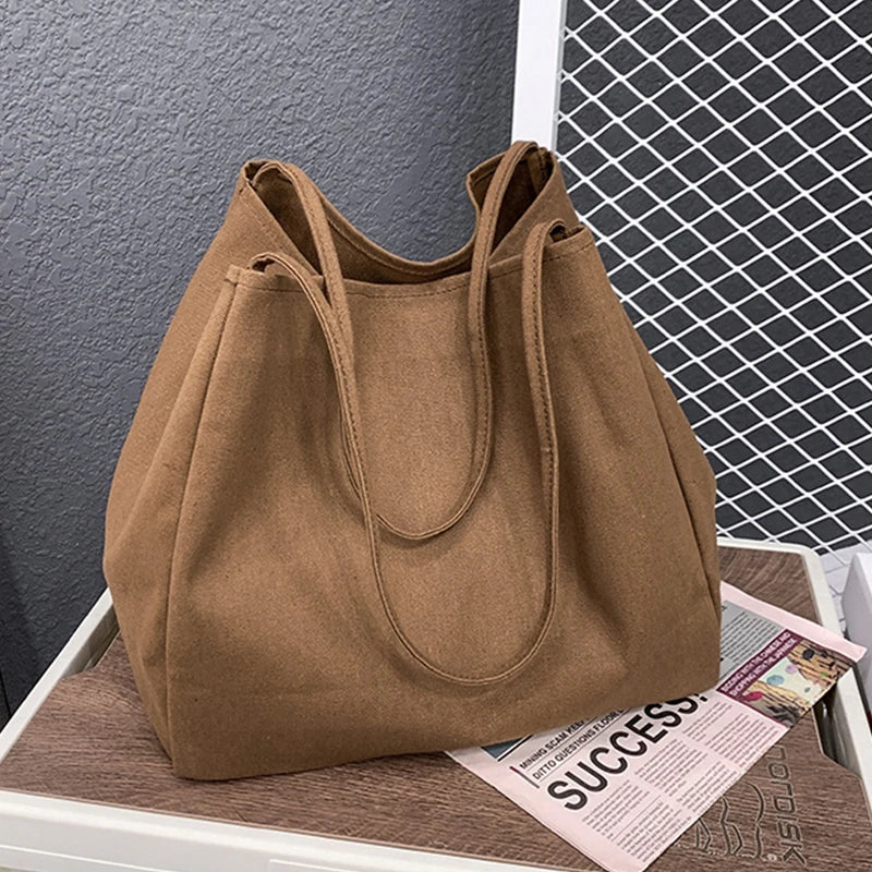 Elegante Canvas-Shopper-Tasche – Geräumige Einkaufstasche mit Stil