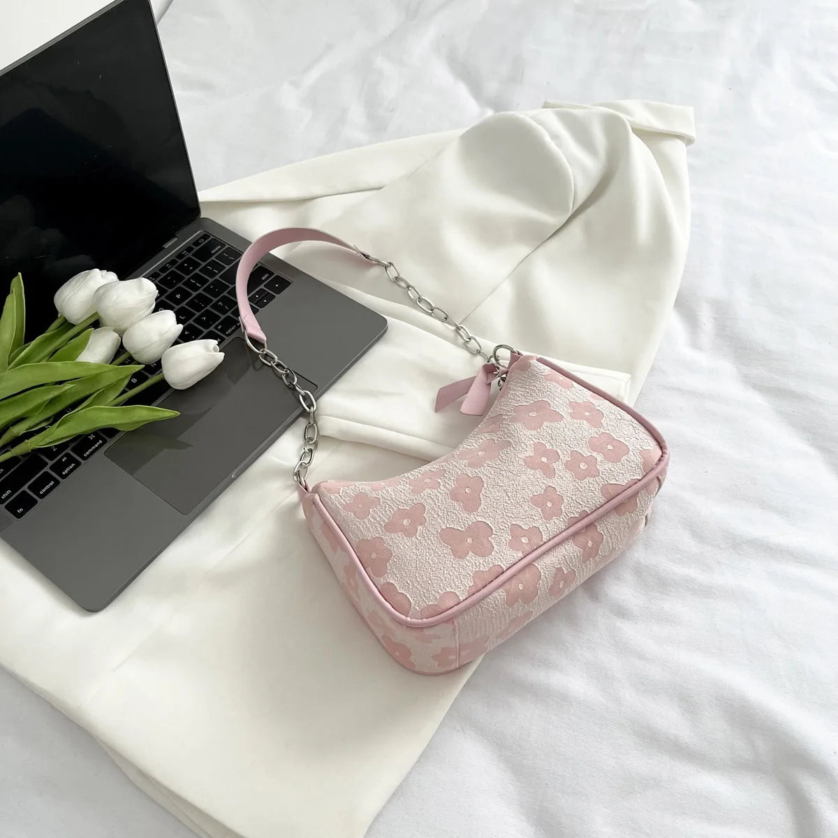 Elegante Damen Umhängetasche aus Filz – Einfarbige Achsel- und Clutch-Tasche mit kleinem Griff für stilvolle Auftritte