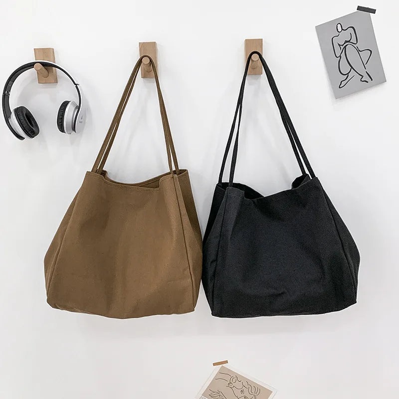 Elegante Canvas-Shopper-Tasche – Geräumige Einkaufstasche mit Stil