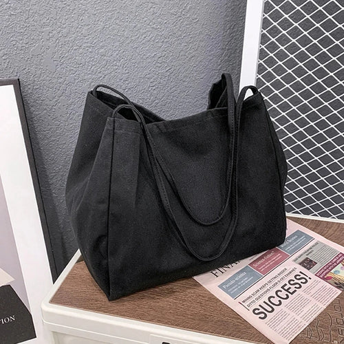 Elegante Canvas-Shopper-Tasche – Geräumige Einkaufstasche mit Stil