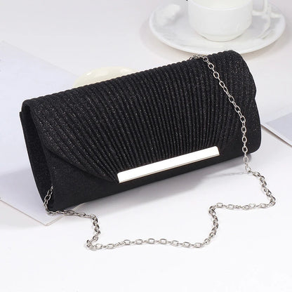 Elegante Clutch-Tasche mit Kette – Stilvolle Abendtasche für Damen