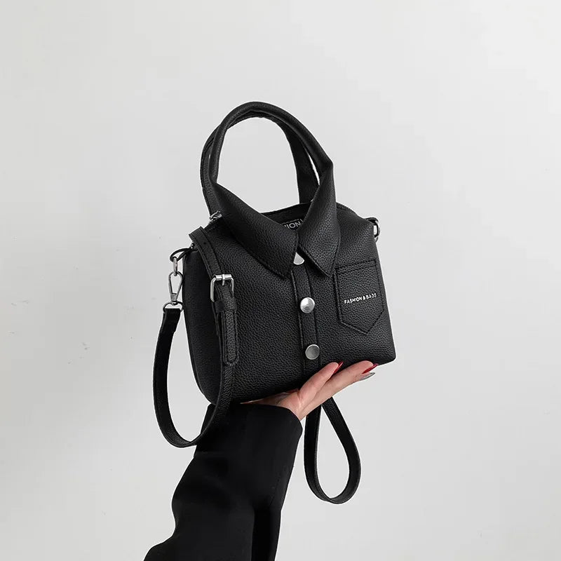 Elegante kompakte PU-Schultertasche – Designer-Stil für Damen