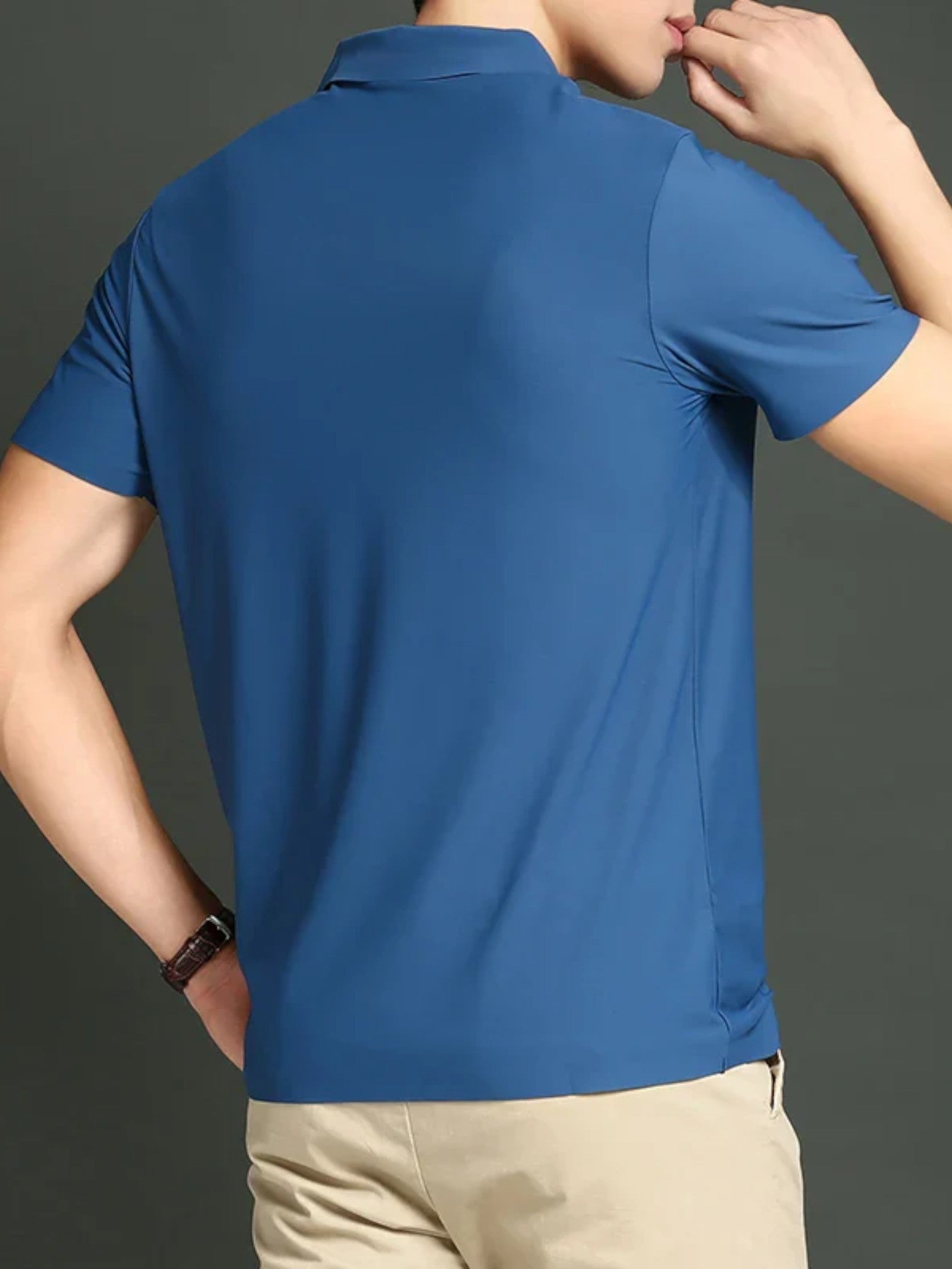 Breathable 3-button golf polo