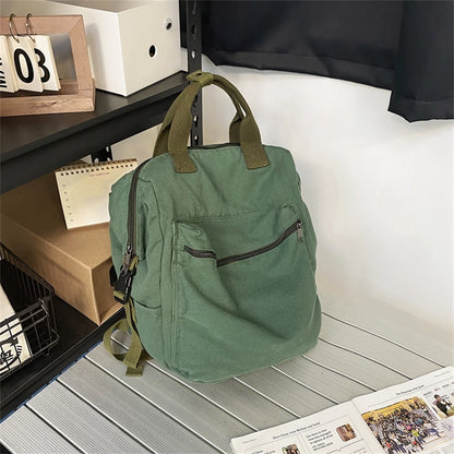 Vintage Canvas Rucksack für Damen – Outdoor & Schulrucksack 2024 - Marit