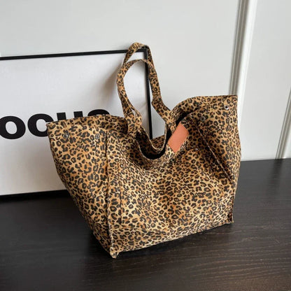 Große Leoparden Shopping Tasche Schultertasche - Catalin