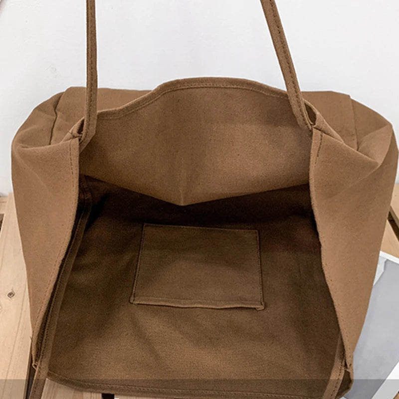 Elegante Canvas-Shopper-Tasche – Geräumige Einkaufstasche mit Stil