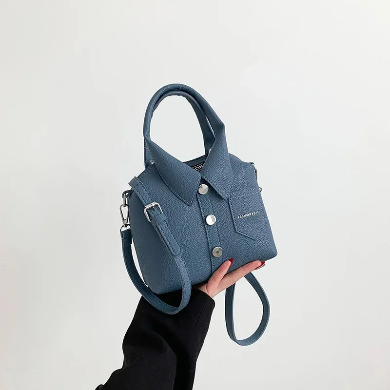 Elegante kompakte PU-Schultertasche – Designer-Stil für Damen