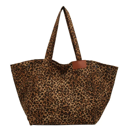 Große Leoparden Shopping Tasche Schultertasche - Catalin