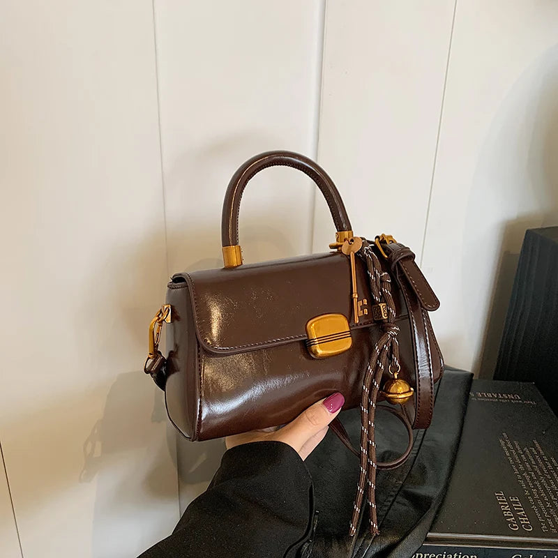 Luxuriöse Vintage-Handtasche – Eleganter Top-Griff und moderner Stil