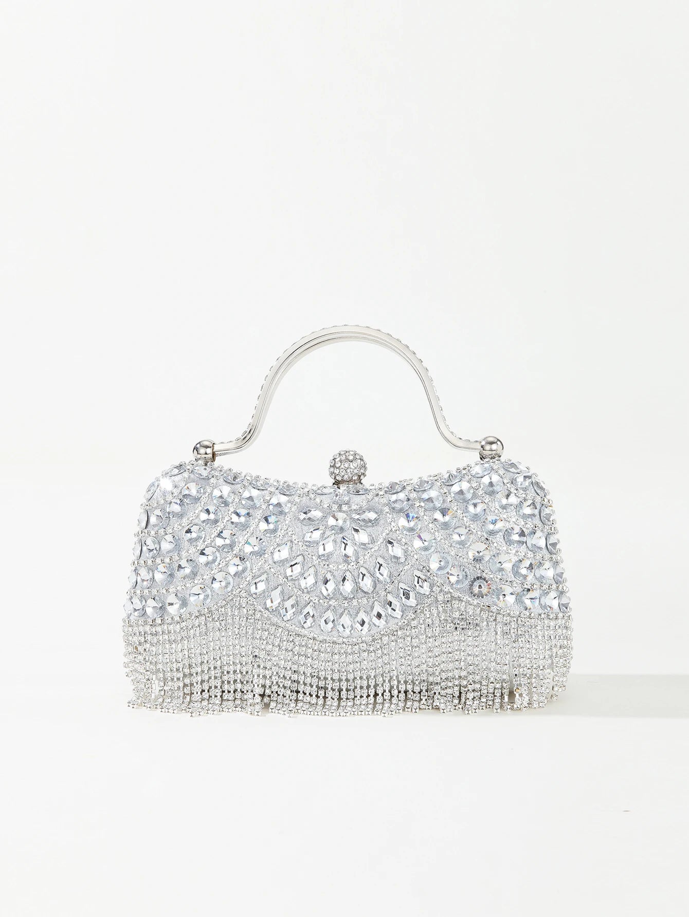 Elegante Abendtasche mit Diamant-Strass und Quasten – Perfekt für Party und Hochzeit