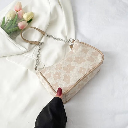 Elegante Damen Umhängetasche aus Filz – Einfarbige Achsel- und Clutch-Tasche mit kleinem Griff für stilvolle Auftritte