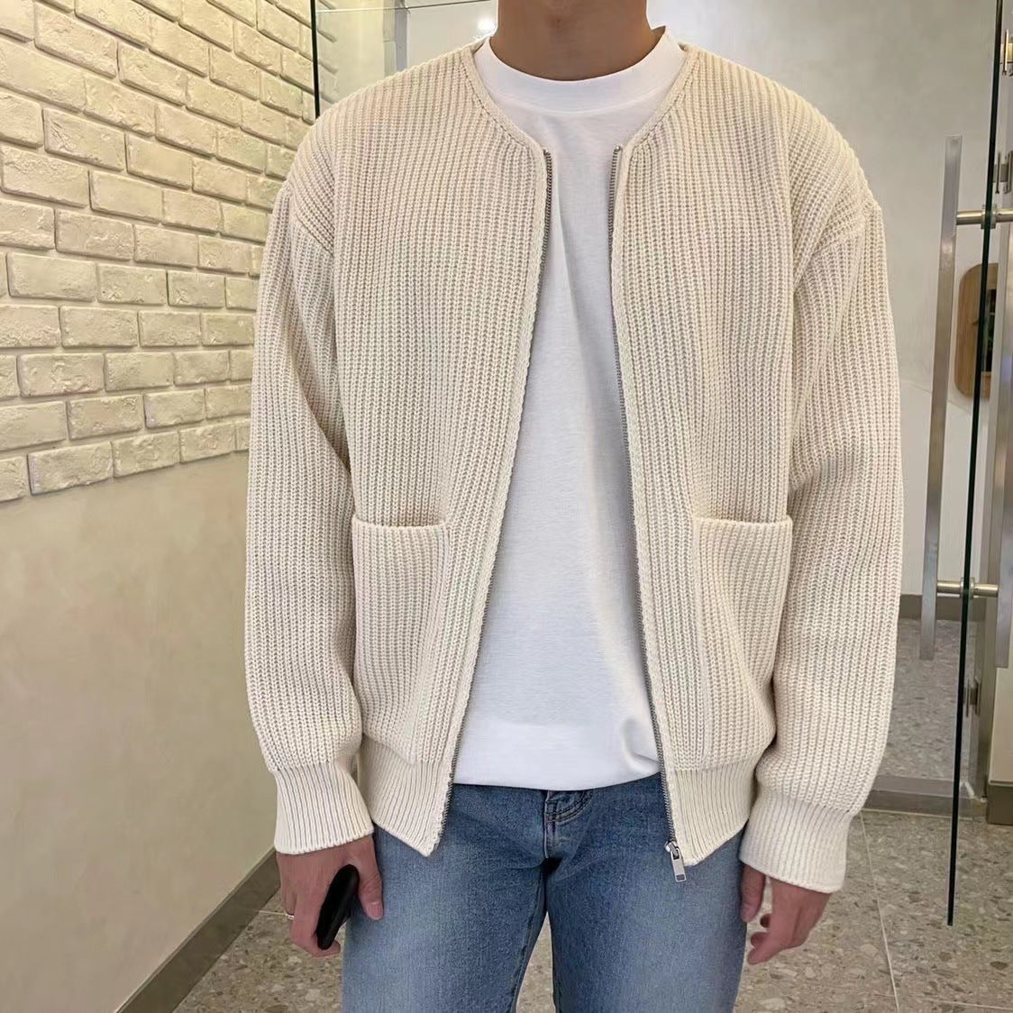 Herren Strickjacke – Warmer Winter-Cardigan, Vielseitig Kombinierbar