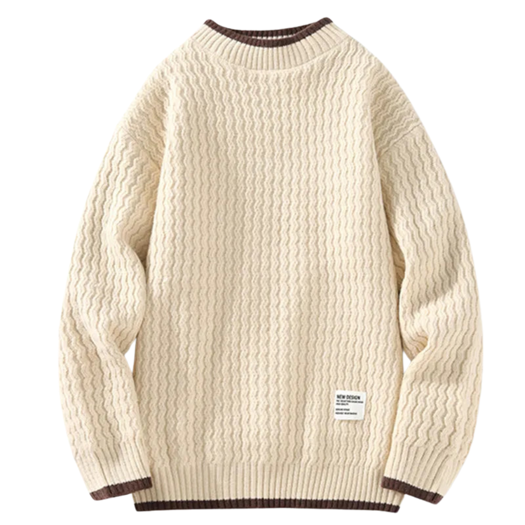 Herren Strickpullover mit Struktur – Stilvoll & Warm für Winter