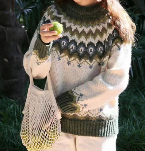 Nordic knitted sweater | Cozy & stylish