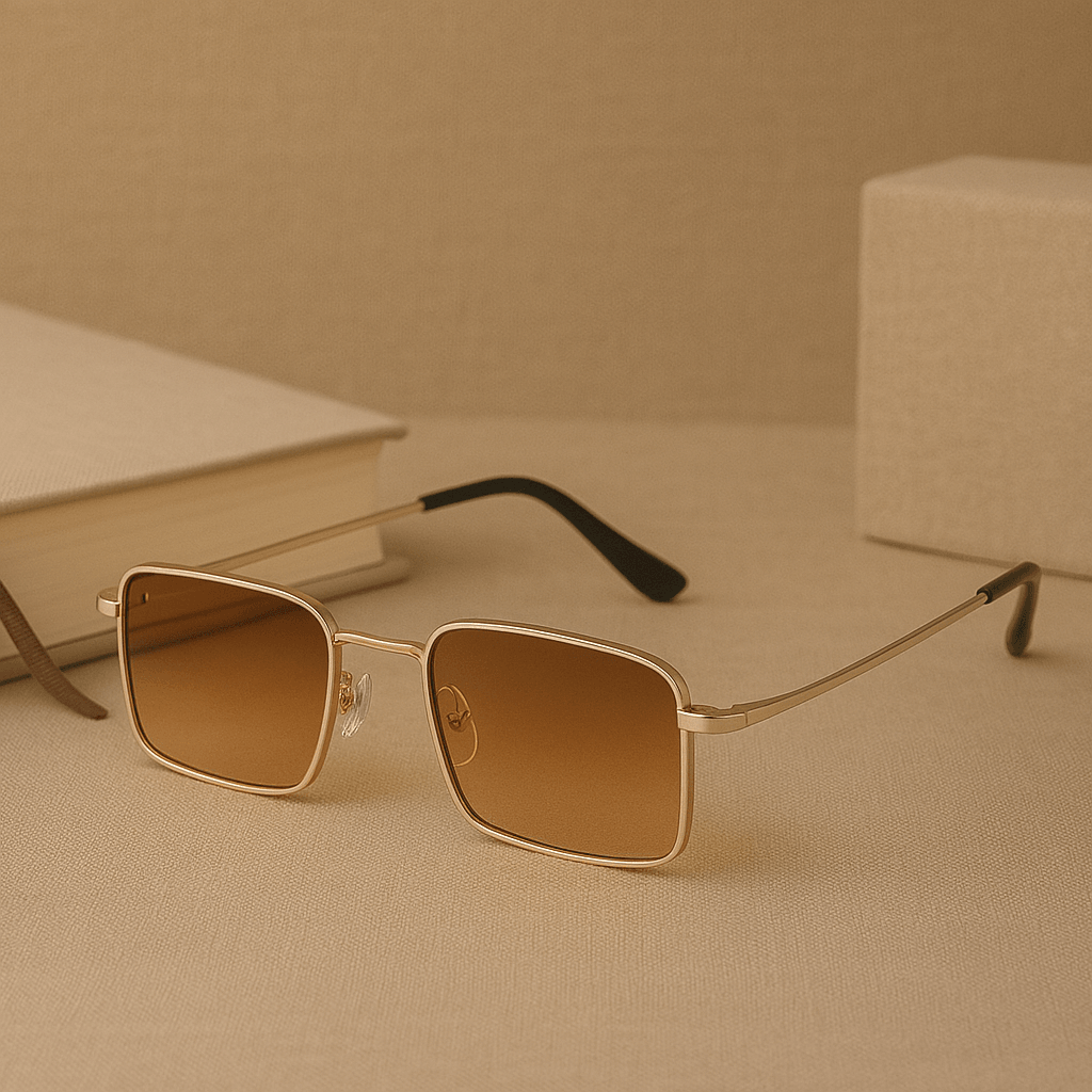 UV-400 Unisex Sonnenbrille aus Kunststoff – Stylischer UV-Schutz