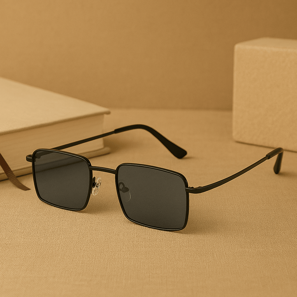 UV-400 Unisex Sonnenbrille aus Kunststoff – Stylischer UV-Schutz