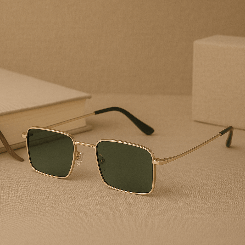UV-400 Unisex Sonnenbrille aus Kunststoff – Stylischer UV-Schutz