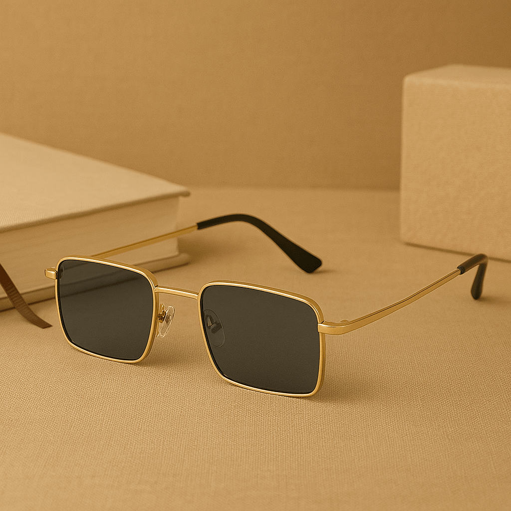 UV-400 Unisex Sonnenbrille aus Kunststoff – Stylischer UV-Schutz