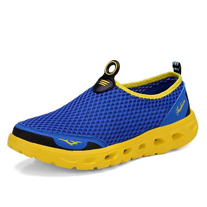 Atmungsaktive Sneaker in Grau & Blau – Komfort für jeden Schritt - Reminora