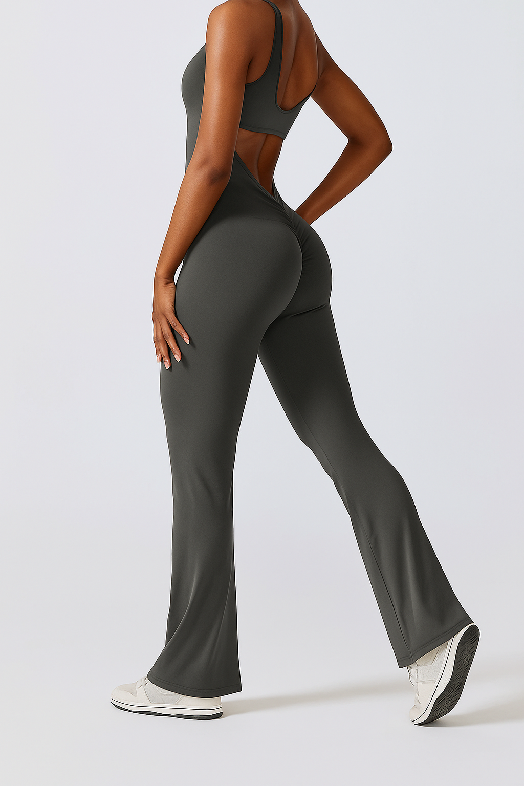 Eleganter Damen Jumpsuit 2025 – Weiter Bein-Schnitt & Rückenfrei | Sommer Overall mit Ausschnitt