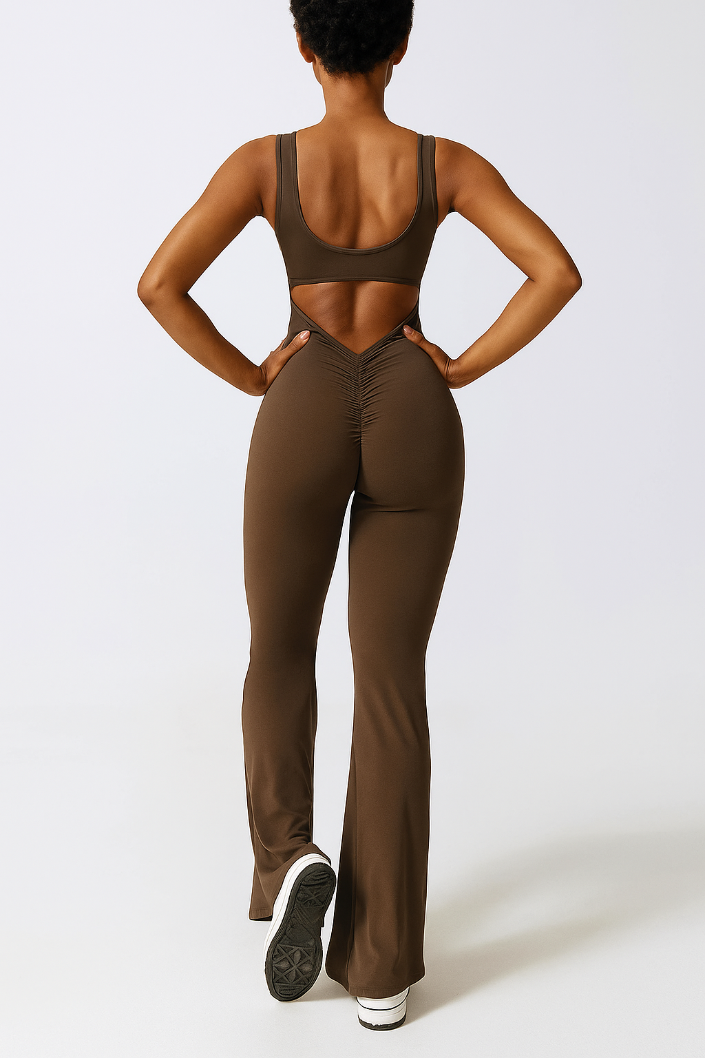Eleganter Damen Jumpsuit 2025 – Weiter Bein-Schnitt & Rückenfrei | Sommer Overall mit Ausschnitt