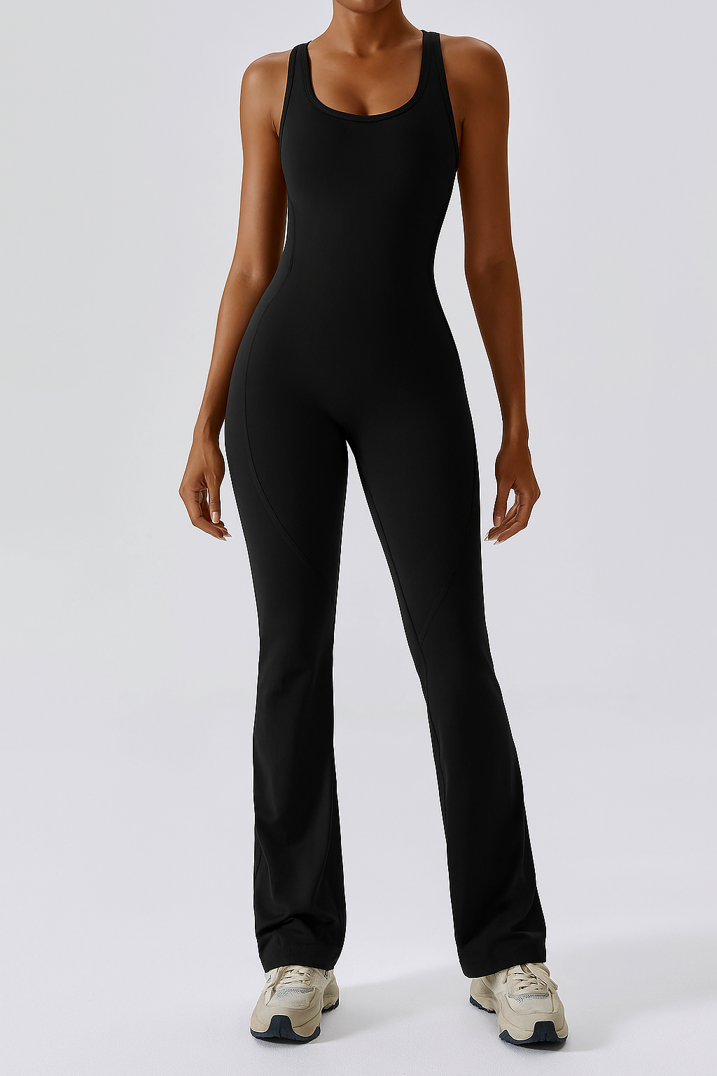 Eleganter Damen Jumpsuit 2025 – Weiter Bein-Schnitt & Rückenfrei | Sommer Overall mit Ausschnitt