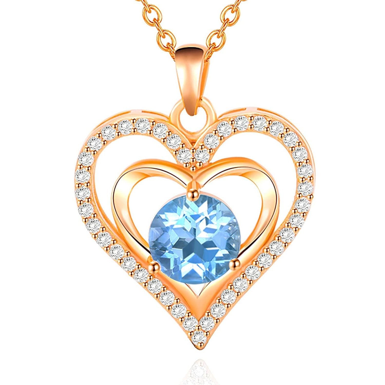 Elegante Herz Halskette mit Diamant - Umarmung für strahlenden Glanz - Reminora