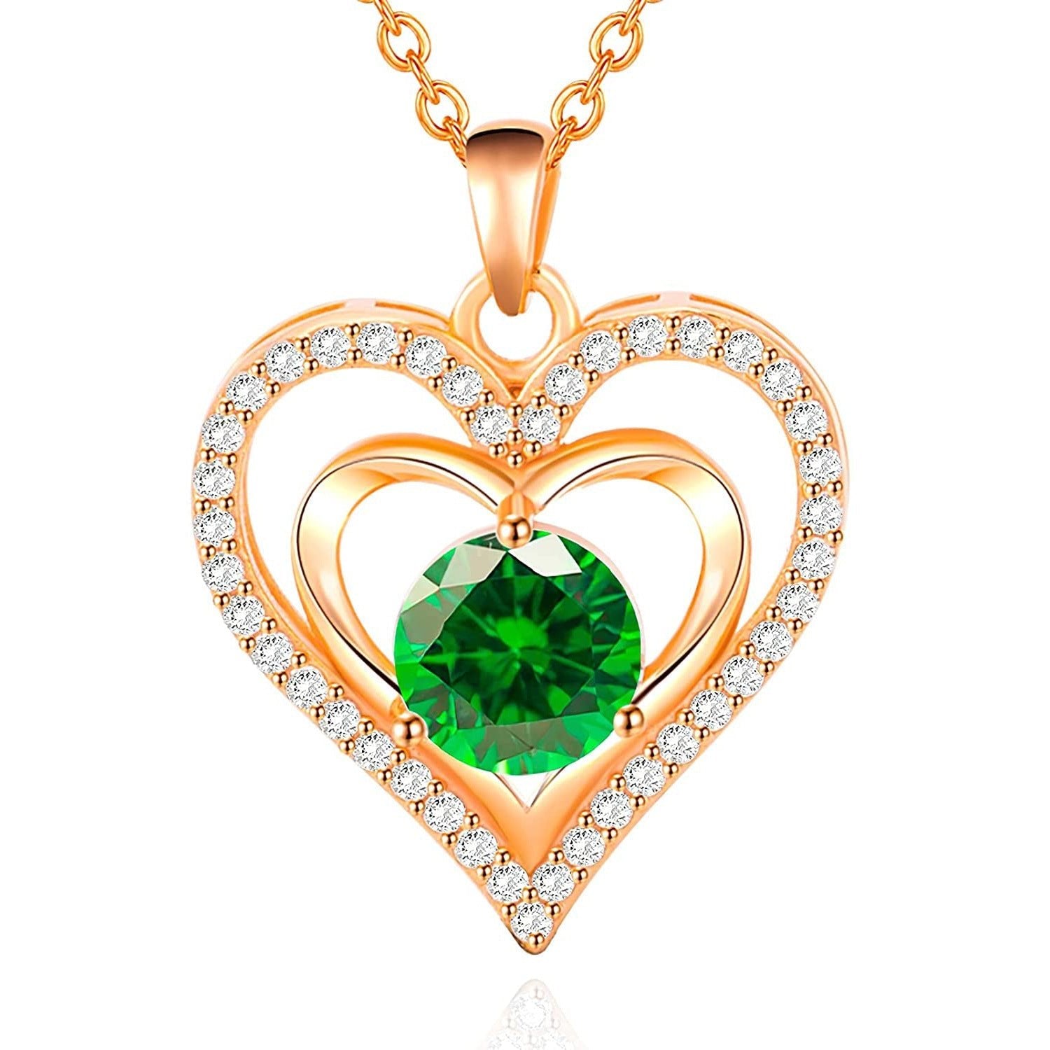 Elegante Herz Halskette mit Diamant - Umarmung für strahlenden Glanz - Reminora