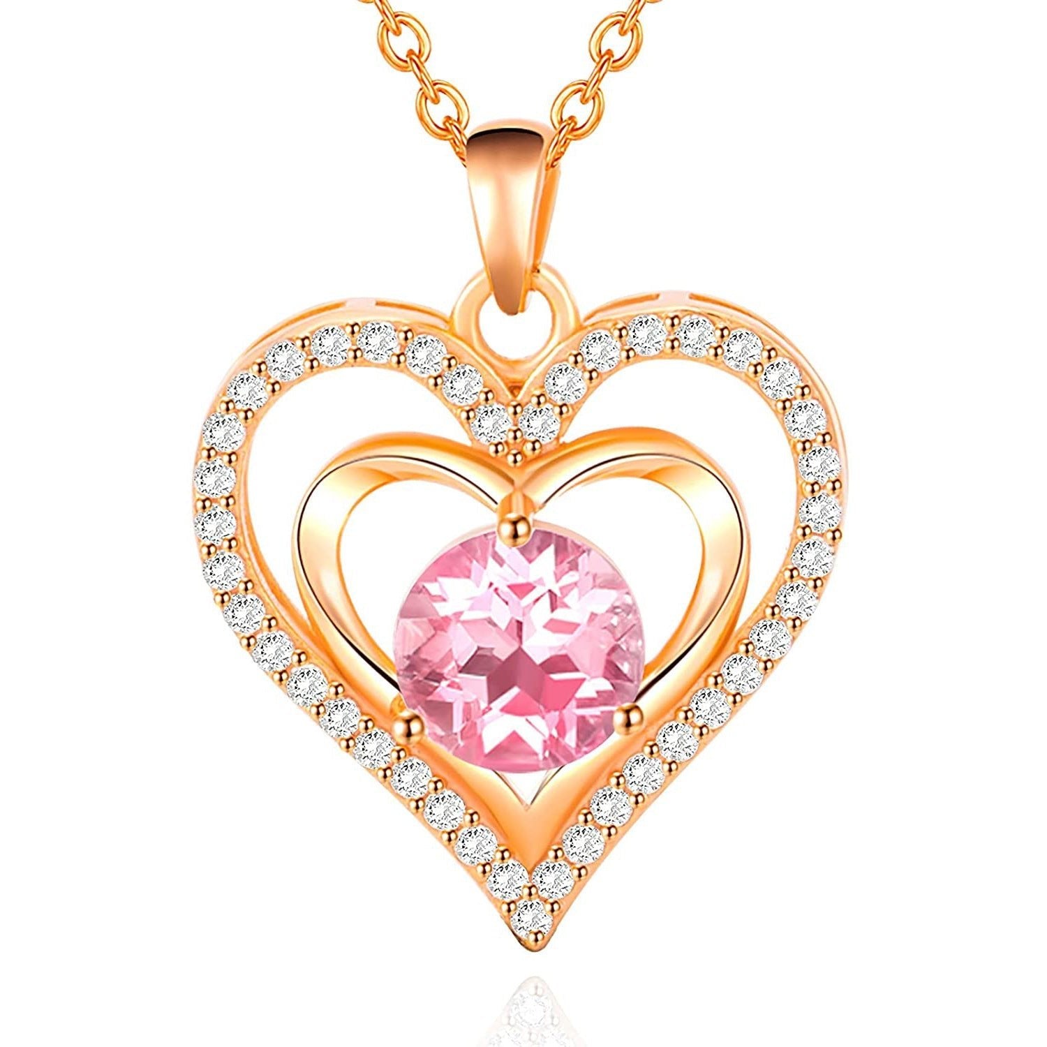 Elegante Herz Halskette mit Diamant - Umarmung für strahlenden Glanz - Reminora