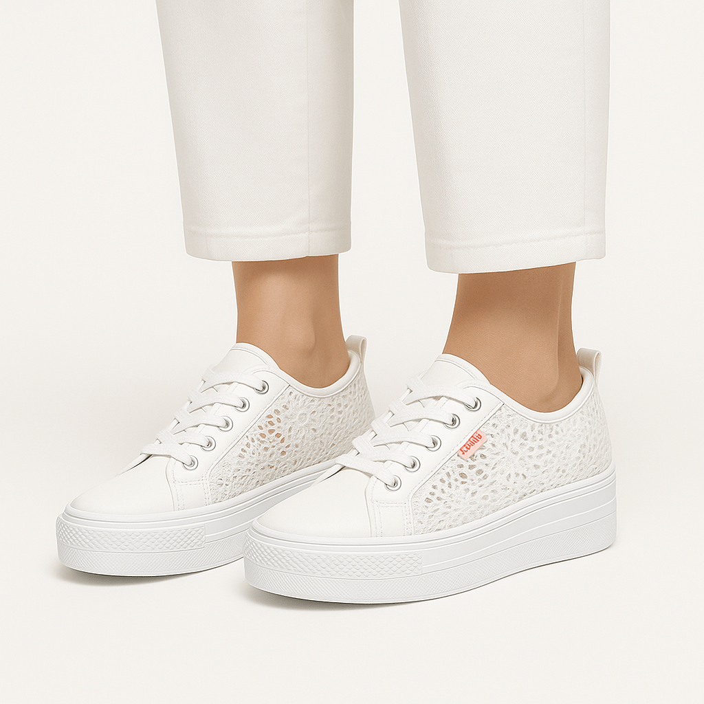 Elegante, luftige Spitzen - Sneaker für stilvolle Outfits - Reminora