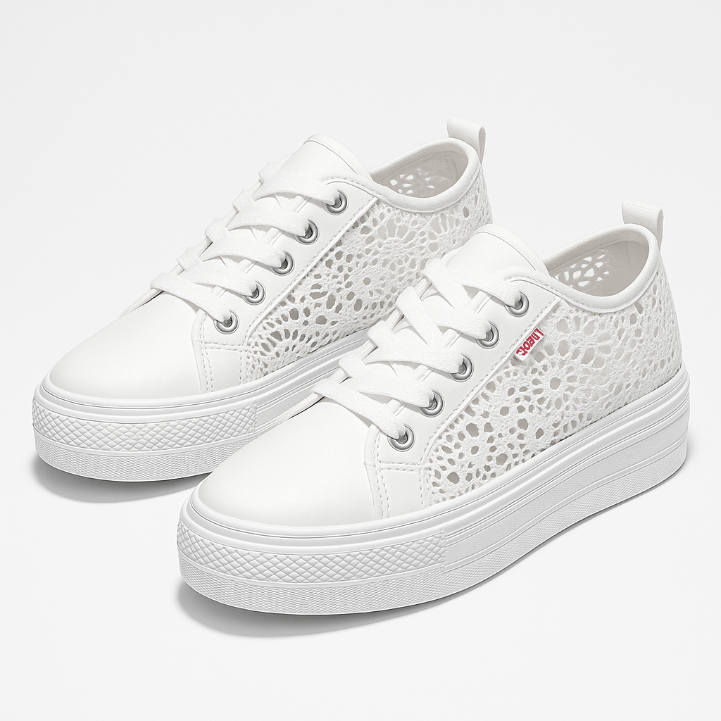 Elegante, luftige Spitzen - Sneaker für stilvolle Outfits - Reminora