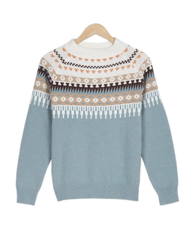 Fair Isle knitted sweater | autumn classic made from sustainable wool