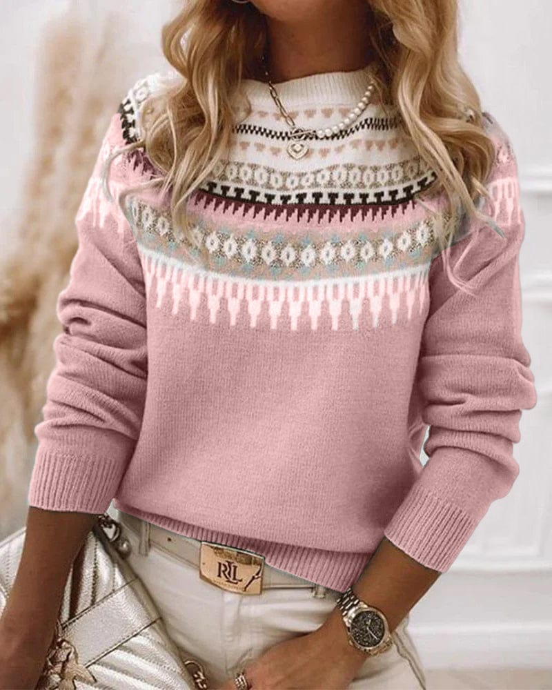 Fair Isle knitted sweater | autumn classic made from sustainable wool
