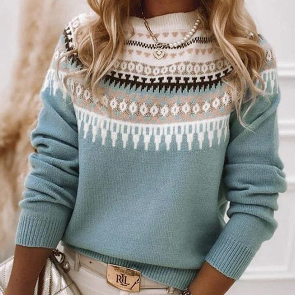 Fair Isle knitted sweater | autumn classic made from sustainable wool