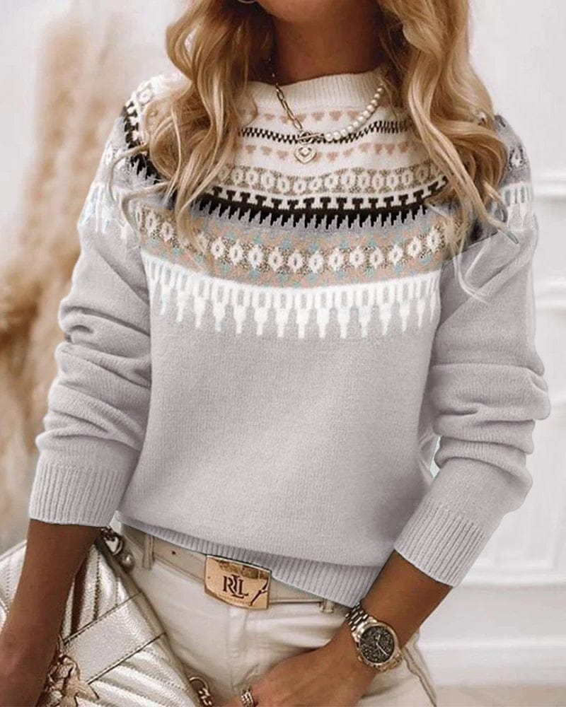 Fair Isle knitted sweater | autumn classic made from sustainable wool