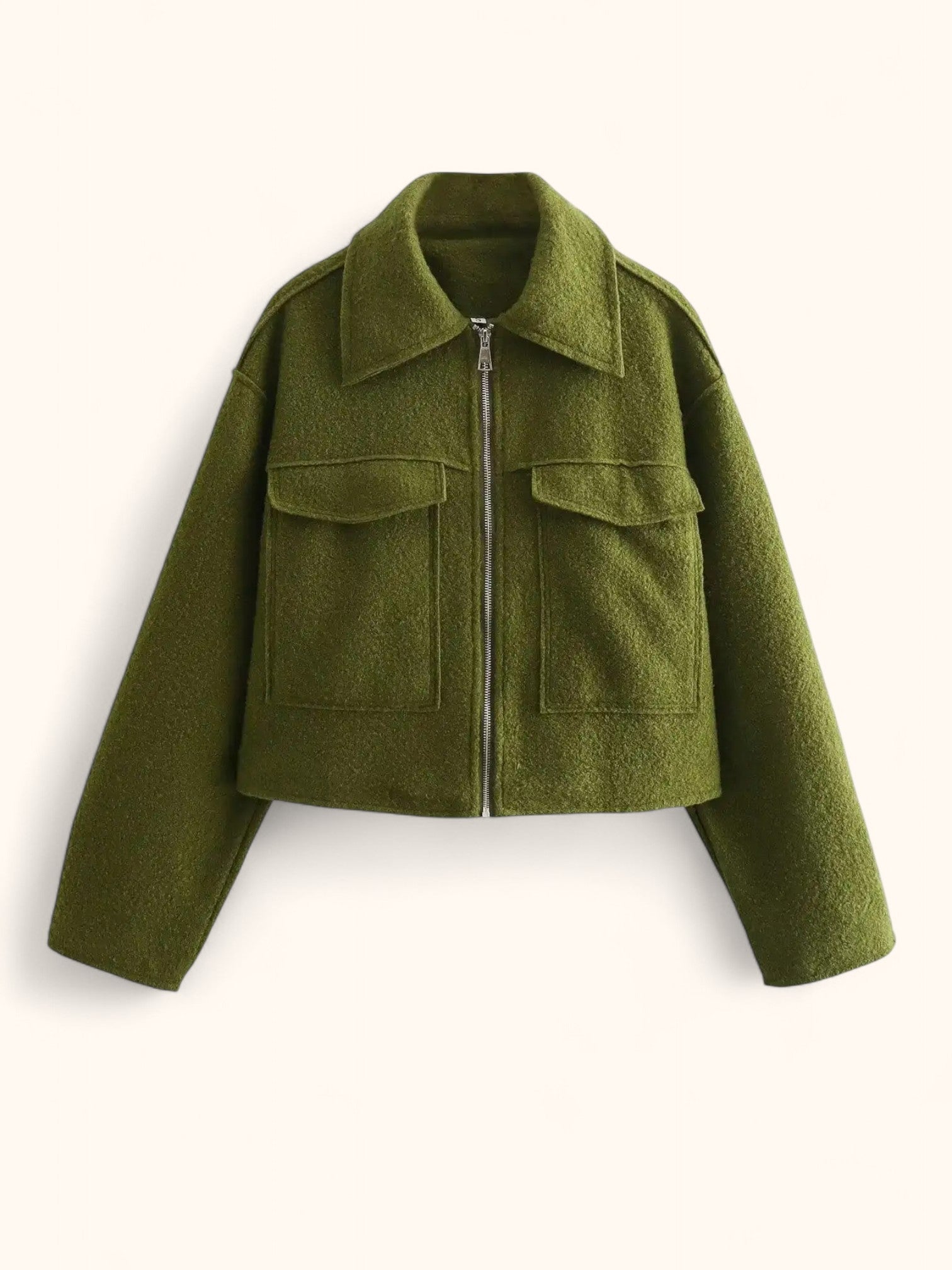 Vintage Bomber Jacket Women Autumn Fashion With Pockets