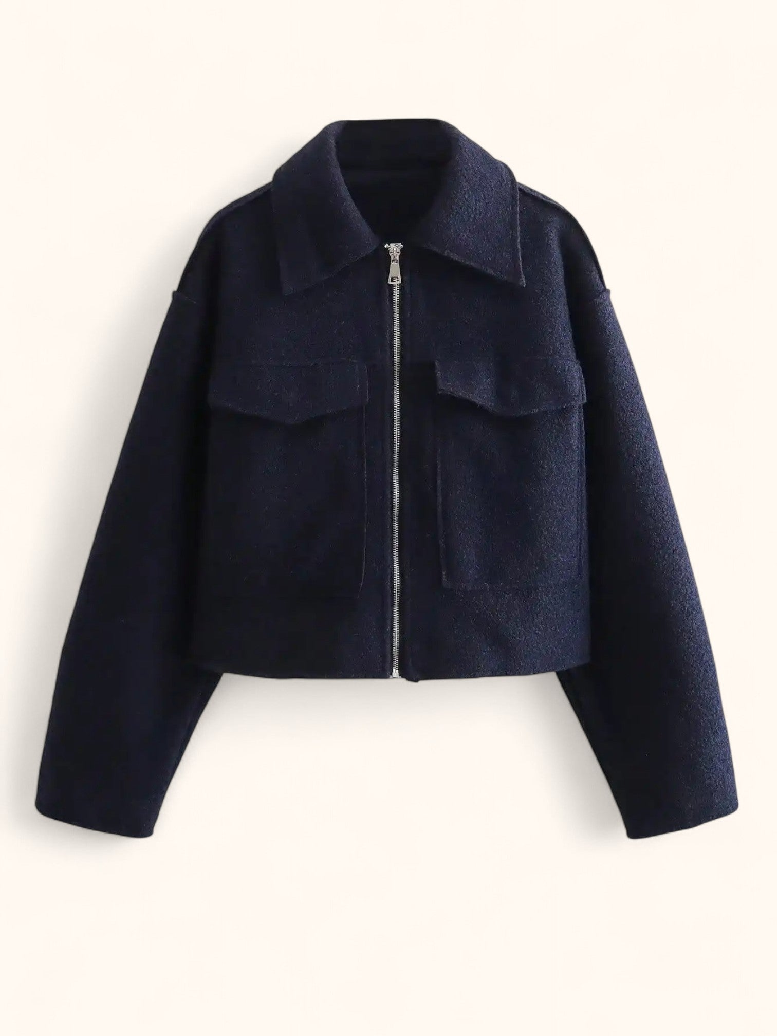 Vintage Bomber Jacket Women Autumn Fashion With Pockets