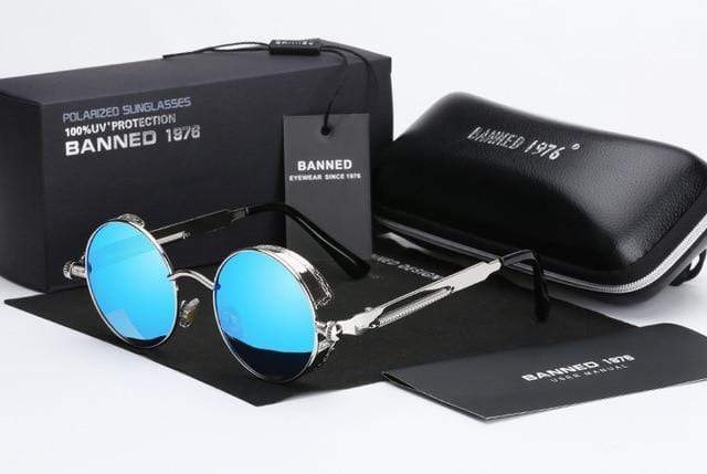 Polarisierte Steampunk - Sonnenbrille für stilvolle UV - Schutz - Reminora