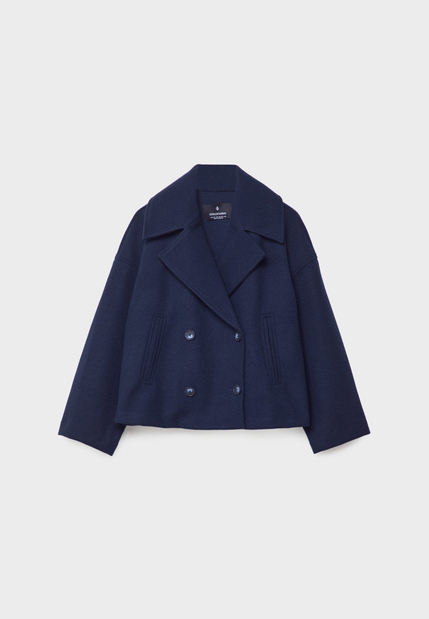 Short double-breasted jacket - Elegant women's outerwear