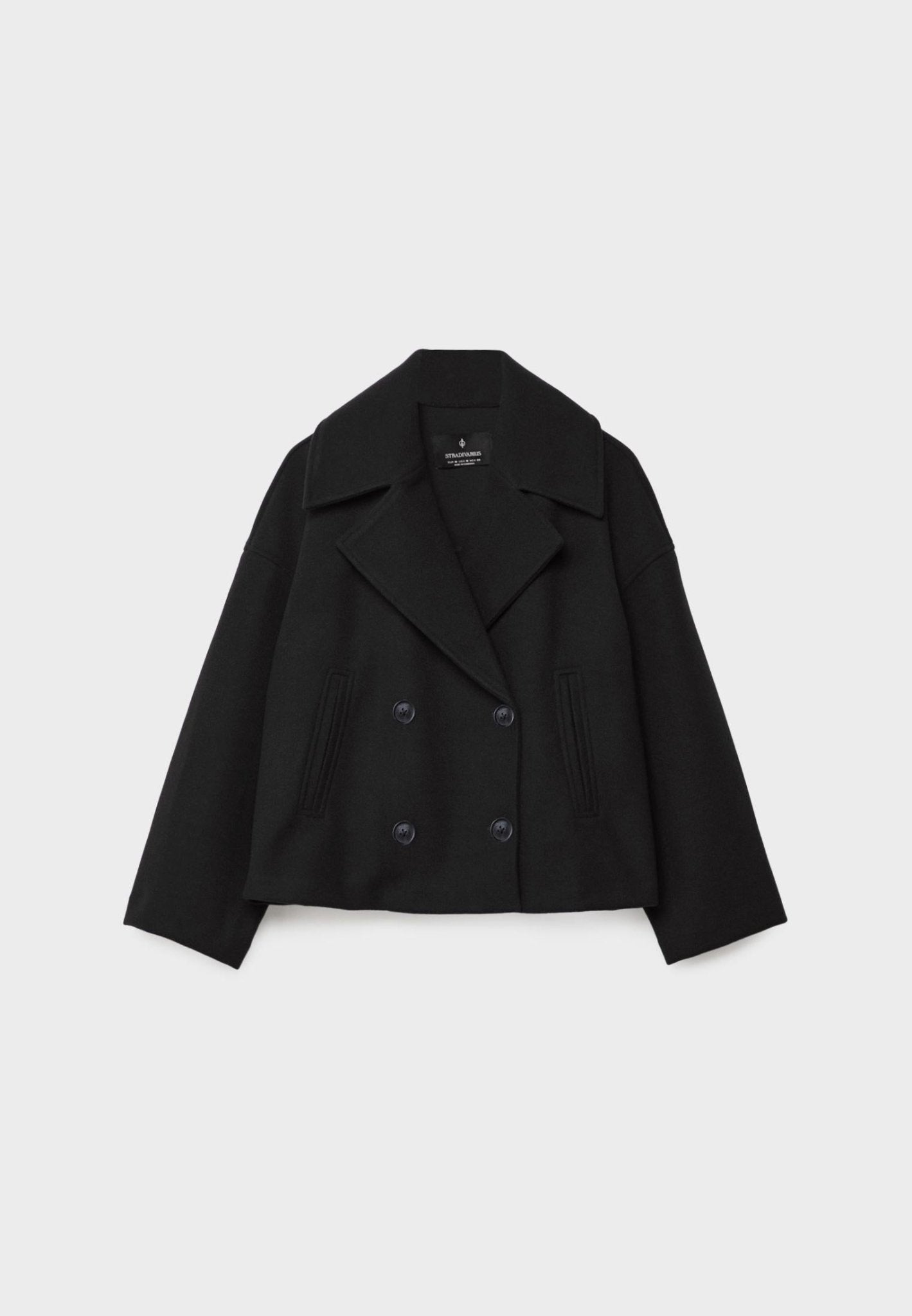 Short double-breasted jacket - Elegant women's outerwear