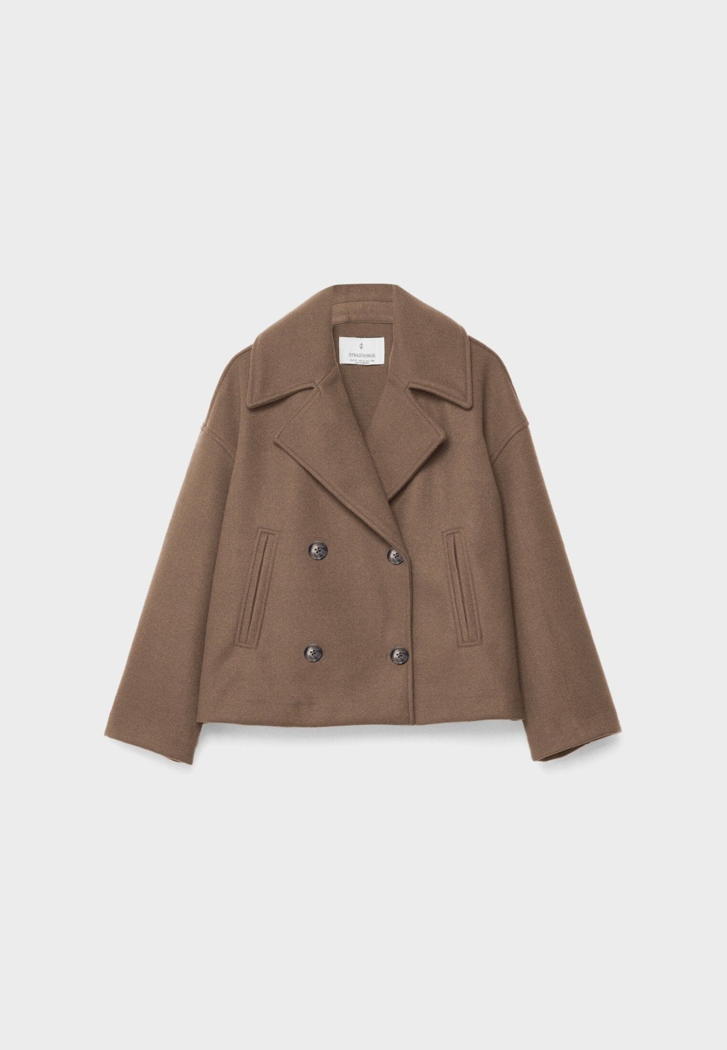 Short double-breasted jacket - Elegant women's outerwear