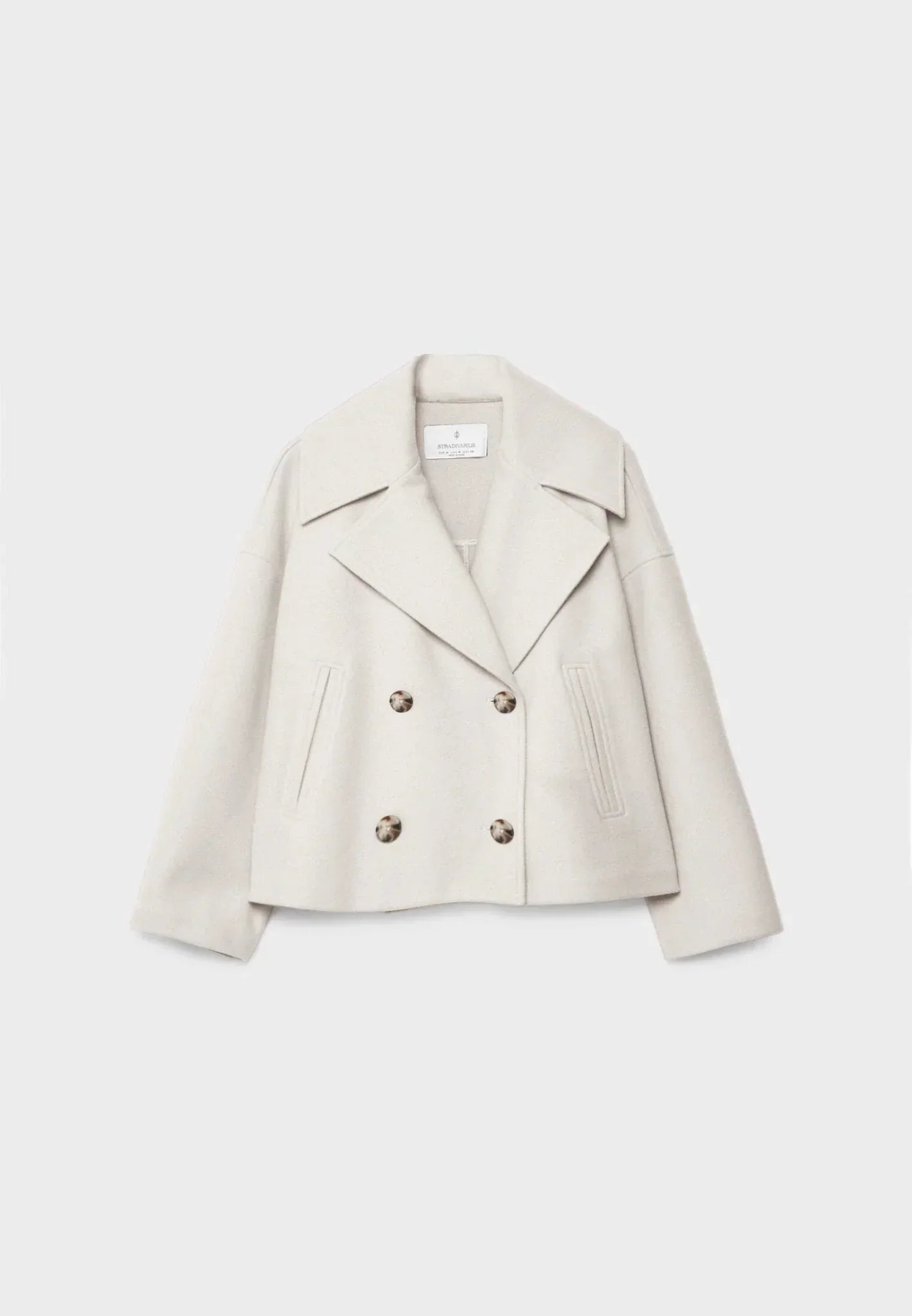 Short double-breasted jacket - Elegant women's outerwear
